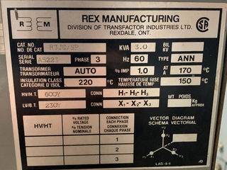 REX- R3JC/SP (PRI.27600V,SEC.230V,3KVA,IMP.1.0%) Product Image